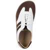 Buty BAREFOOT damskie skórzane minimalistyczne 1287 białe z brązowym nubukiem sneakersy