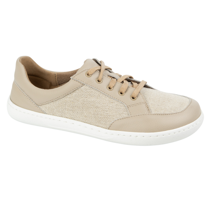 Dámské barefoot minimalistické kožené boty LEN 0772W ecru