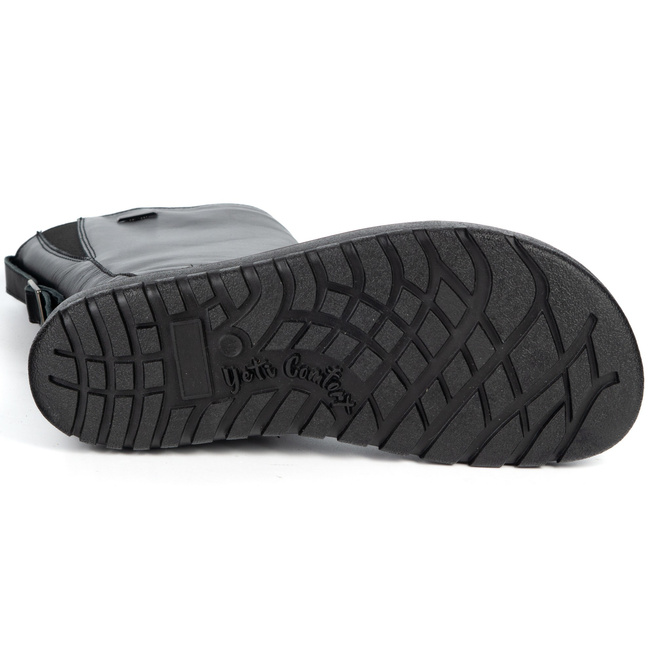 Barefoot Vivian kožené polobotky zimní podrážka nulová kapka černá tvář