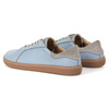 Aura: Světle modré dámské boty naboso | Ležérní kožené tenisky, široká špička