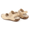 Dámské kožené sandály POLISH s měkkou stélkou 0546 beige