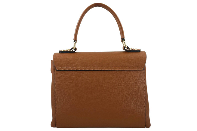 Kufr kožené kabelky - světle hnědý