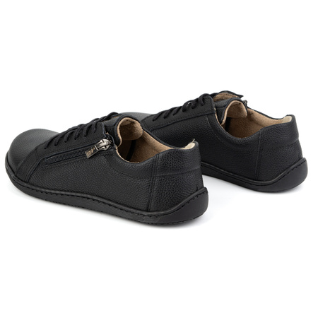 Damskie minimalistyczne buty skórzane barefoot model 1243 czarne