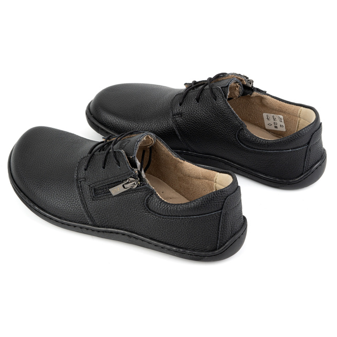 Dámská kožená minimalistická obuv barefoot 1244 černá