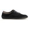 Buty męskie skórzane casual 312K czarny nubuk