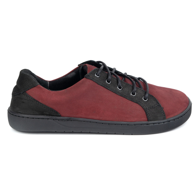 Buty skórzane damskie JOKER 910j  bordowe