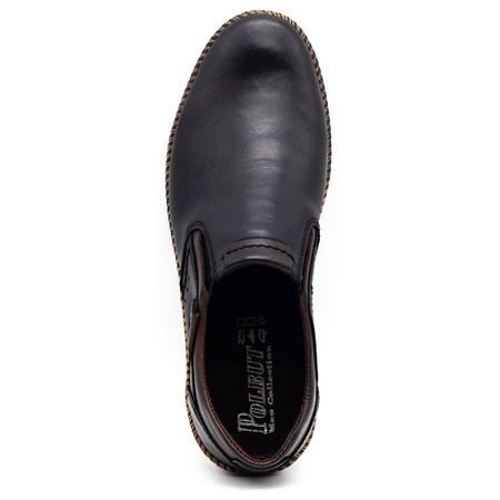 Buty męskie wsuwane 401E czarne