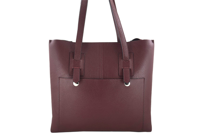 Módní velká městská kabelka A4 - šedá tmavá