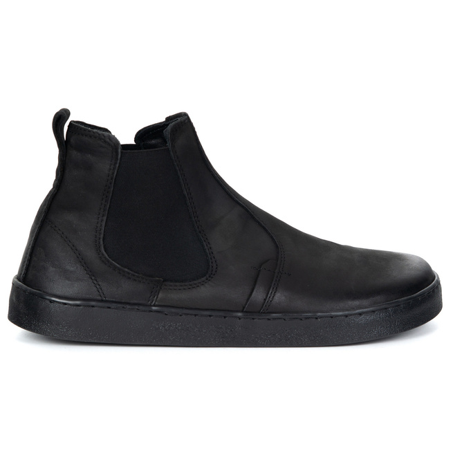 Buty męskie sztyblety barefoot skórzane Olivier 100KZ czarne