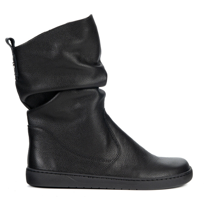 BAREFOOT dámské zateplené kožené boty Freja Polish black