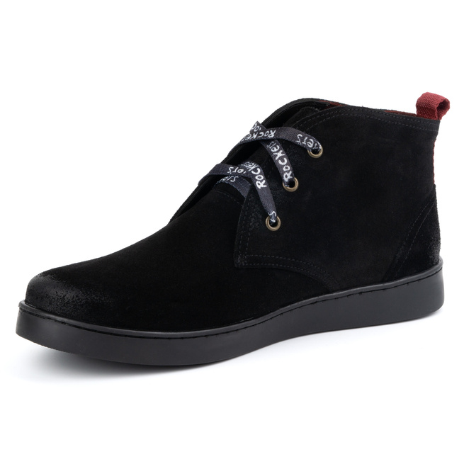 Pánské zateplené kožené boty KAMPOL 110/35 černé