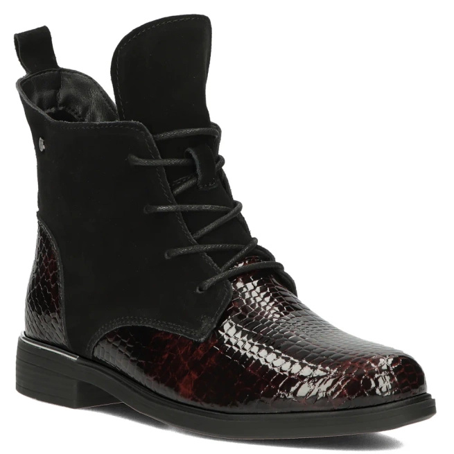 Skórzane botki Filippo DBT4749/25 BR CR brązowe