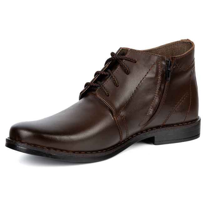 Klasyczne męskie trzewiki skórzane Olivier 337LU – model za kostkę