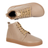 Buty damskie zimowe barefoot skórzane Z-B04 beżowe
