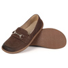 Barefoot damskie mokasyny skórzane minimalistyczne 1288AR brązowe nubuk