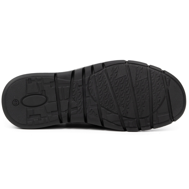 Pánská kožená nazouvací obuv 507J černá obuv