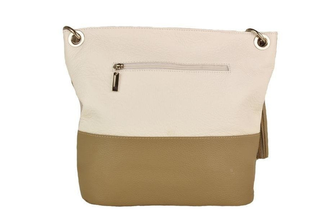 Italská kožená kabelka Barberinis - Pudrově růžová