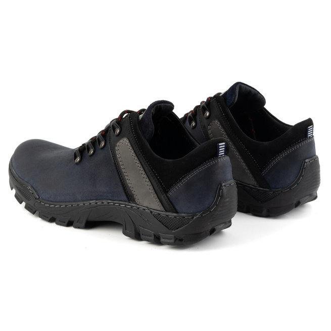 Pánské kožené trekové boty 311GT navy blue