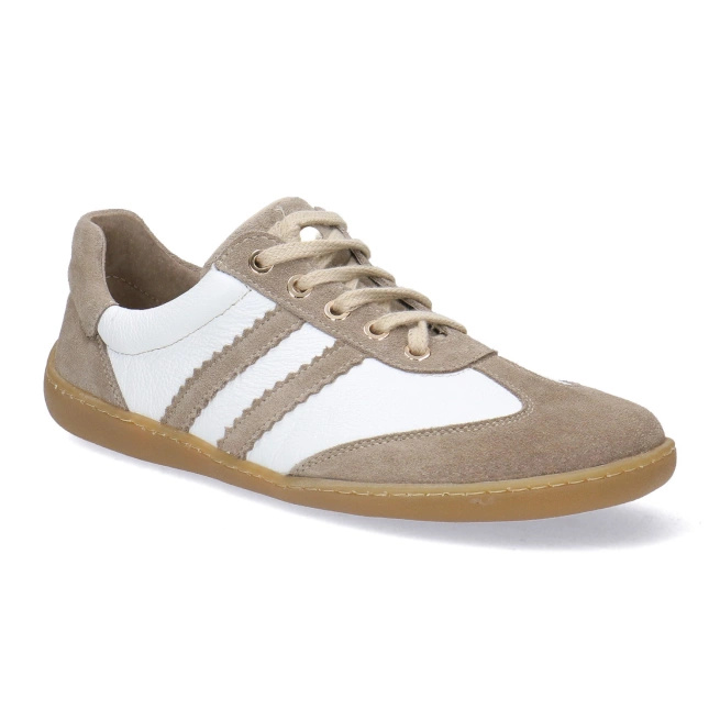Skórzane buty damskie Pollonus Barefoot 5-1774-003 Cappucino+ Biały