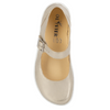 Olivier 1286 dámské barefoot baleríny - kožené boty s přezkou pro každodenní nošení a elegantní styling zlaté barvy