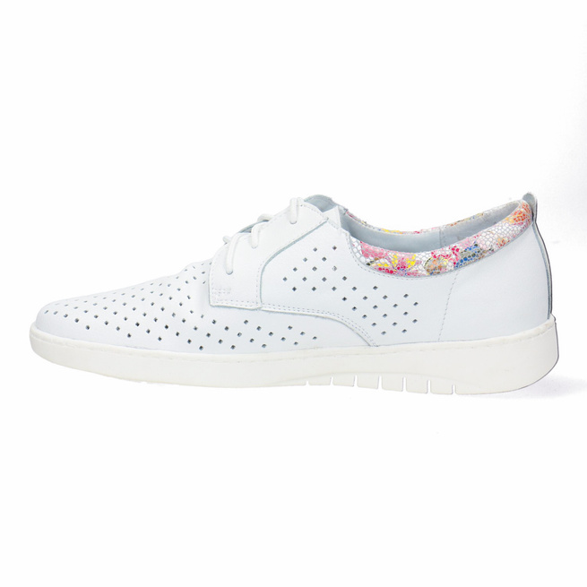 Pollonus dámská prodyšná polobotka bílá 5-1300-008