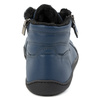 Dámské minimalistické zimní kožené boty barefoot 1261 navy blue