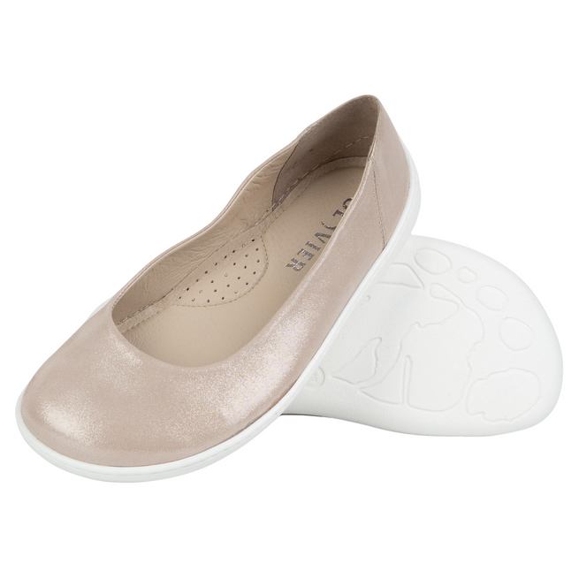 BAREFOOT Dámské minimalistické lodičky 1771POL pink satin