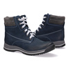 Dámské kožené boty Pollonus navy blue 5-0739-021