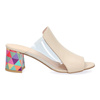 Kožené lodičky Damiss beige multicolor DS 811/2/A