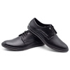 Skórzane buty męskie 295LU czarne z białym