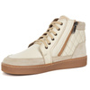 Buty damskie zimowe barefoot skórzane Z-B05 ecru