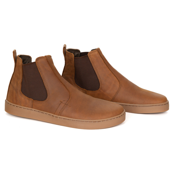 Pánské barefoot kožené boty Olivier 100KZ světle hnědé