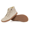 Dámské minimalistické barefoot zimní kožené boty 1293 beige 