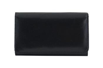 Klasyczny portfel damski skórzany - Czarny