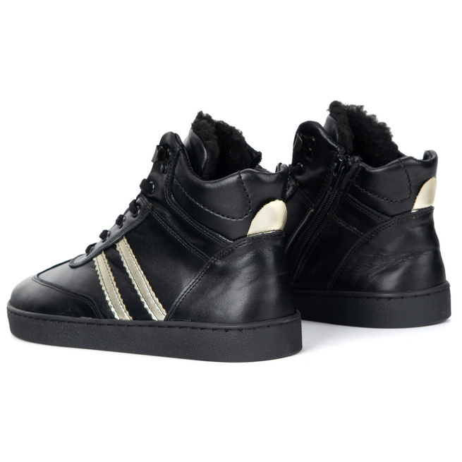 Skórzane buty BAREFOOT damskie zimowe 201MP ocieplane z naturalnej skóry