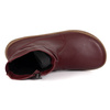Damskie buty barefoot sztyblety z zamkiem ocieplane 1297 bordowe