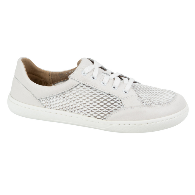Dámská minimalistická kožená obuv barefoot 0772SW bílá