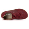 Buty BAREFOOT damskie skórzane minimalistyczne 1287 bordowe z kwiatami