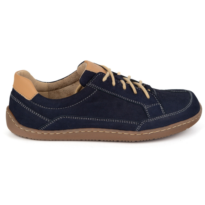 BAREFOOT Dámské minimalistické kožené tenisky OLIVIER 1282 navy blue