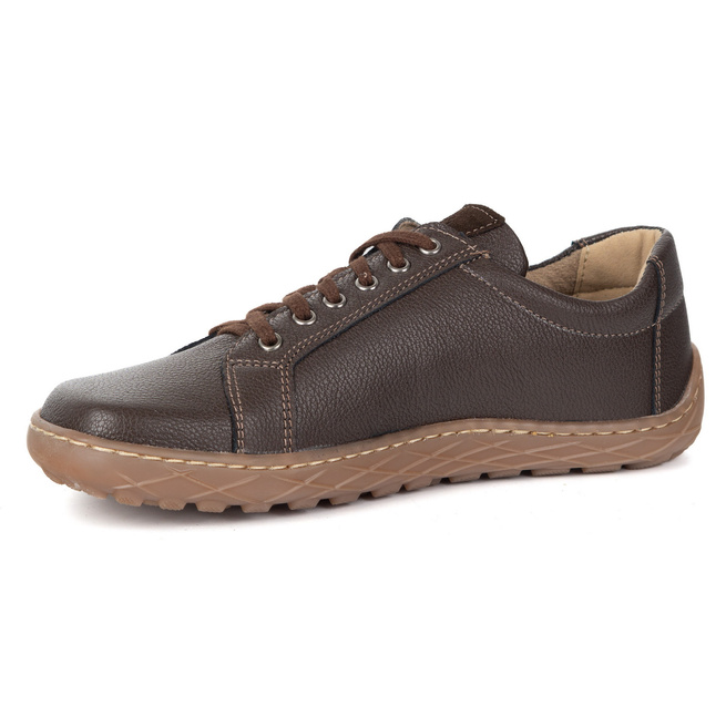 Dámská minimalistická barefoot kožená obuv model 1243/2 hnědá