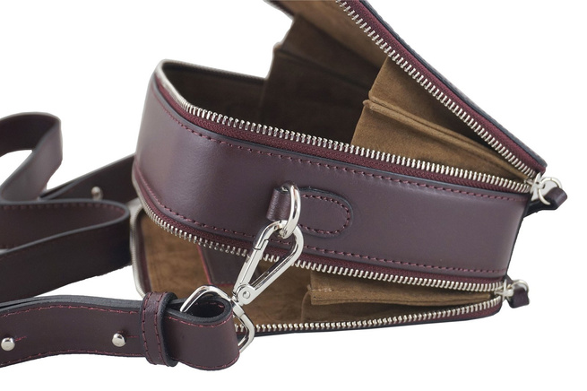 Poštovní schránka CROCO se širokým popruhem - tmavě béžová