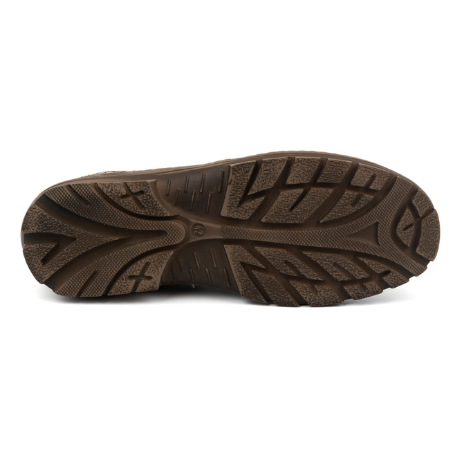 Buty męskie skórzane casual sznurowane 307GT brązowe