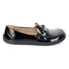 Barefoot damskie mokasyny skórzane minimalistyczne 1288AR czarny lakier
