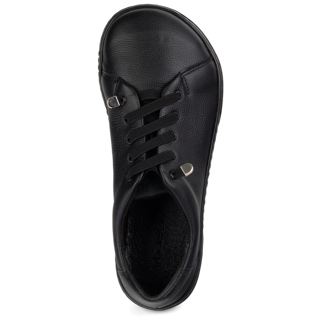 Dámské barefoot minimalistické kožené boty 0771W pea black