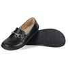 Barefoot damskie mokasyny skórzane minimalistyczne 1288AR czarne