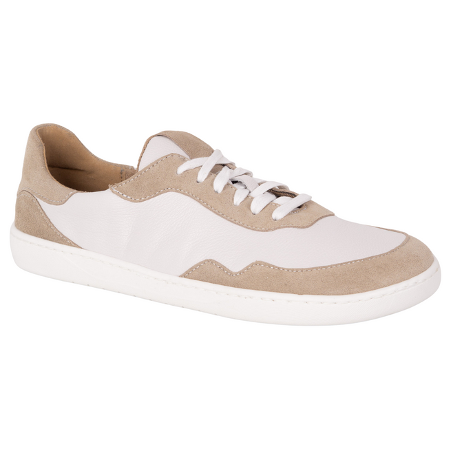 Buty barefoot minimalistyczne skórzane WASAK 0794W BIAŁY GROSZEK