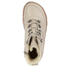 Dámské minimalistické zimní kožené boty barefoot 1292 beige