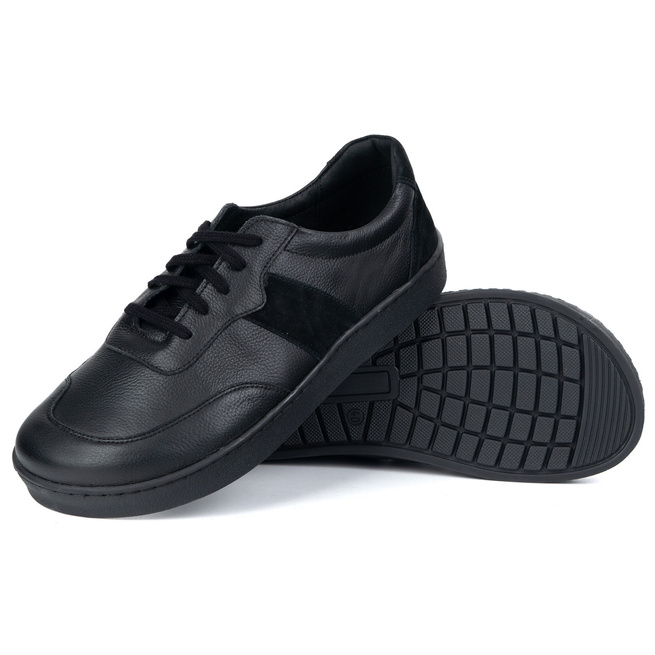 Polskie buty męskie barefoot 0549 czarne