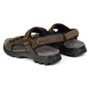 Pánské kožené sandály MS7038 hnědé