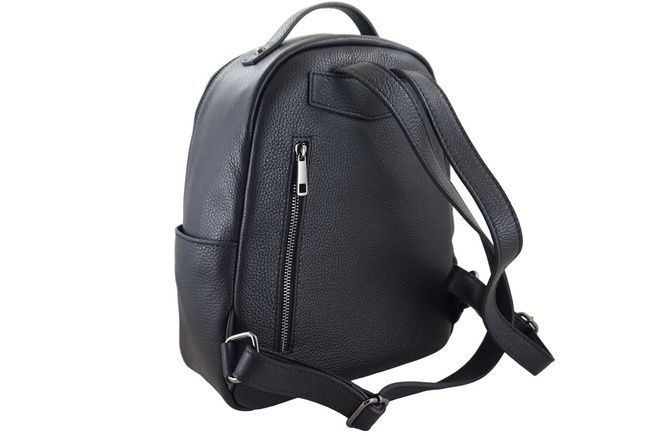 Elegantní klasický kožený batoh Black
